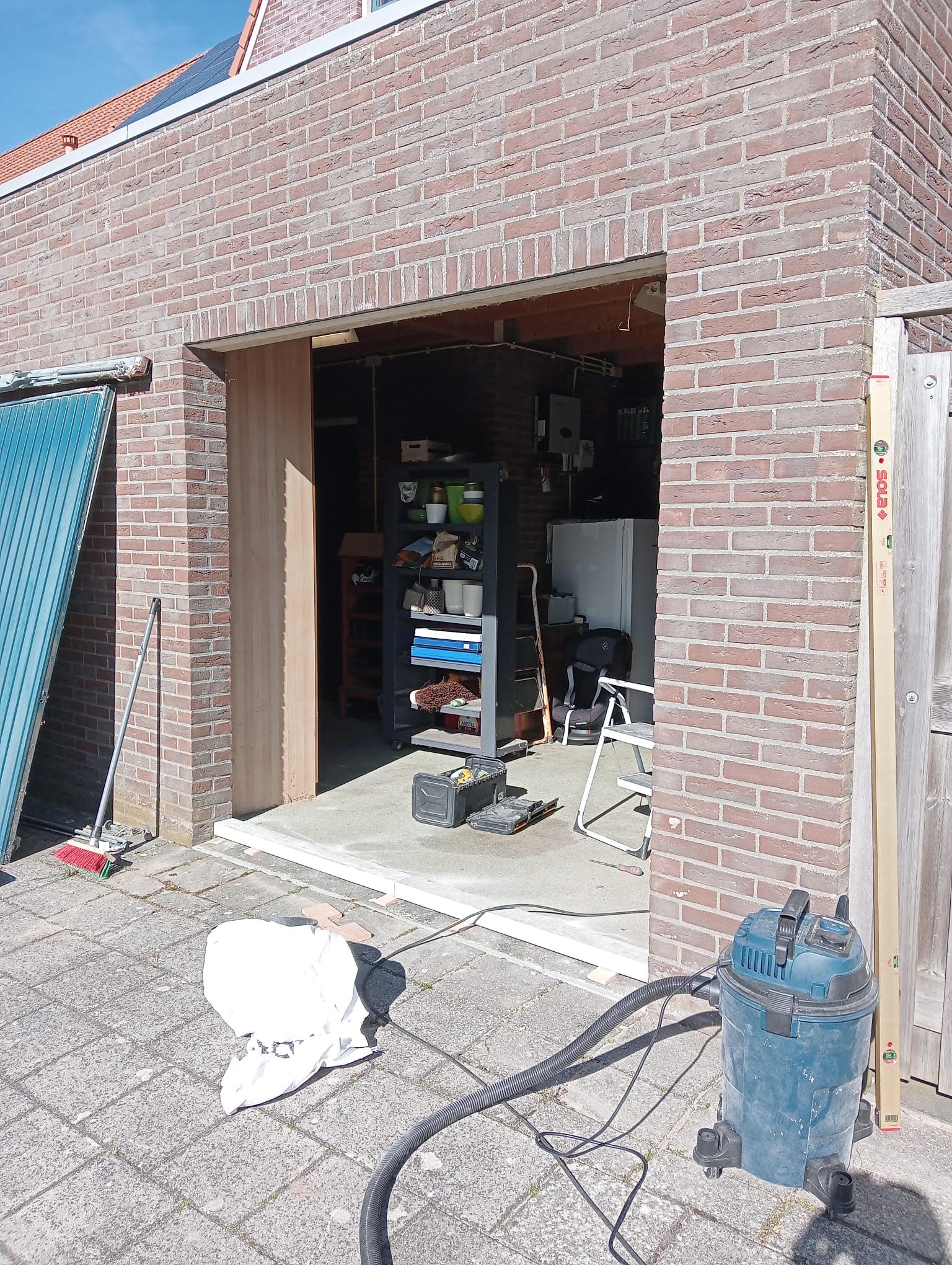 Voor: garagedeur